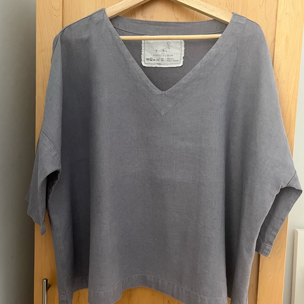Kimono top Old London in V-neck. Oversized - one size fits most